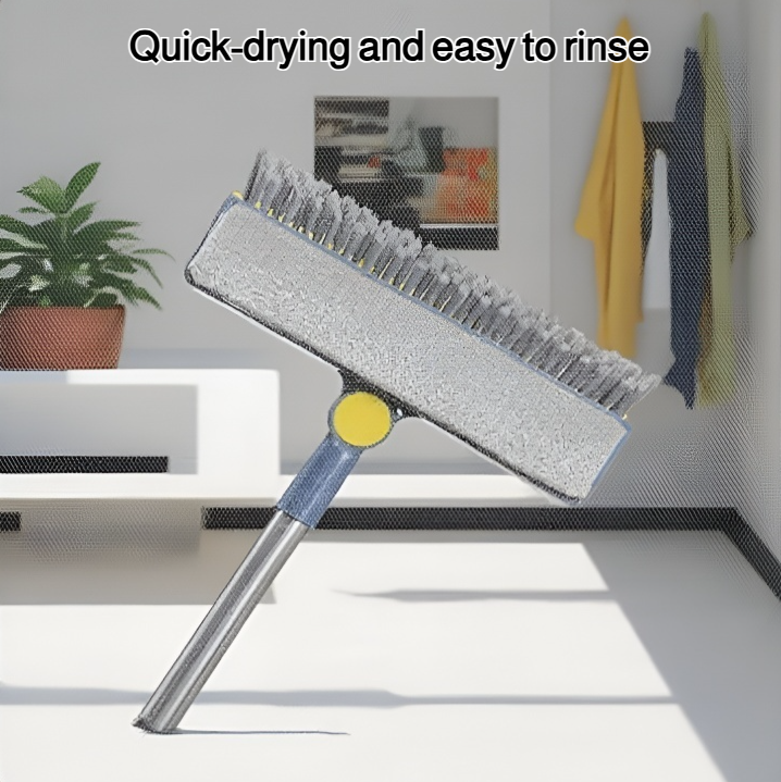 Durable screen cleaning brush with ergonomic handle