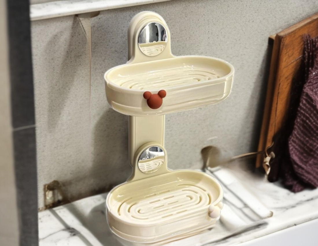 奶油風肥皂盒肥皂收納示範