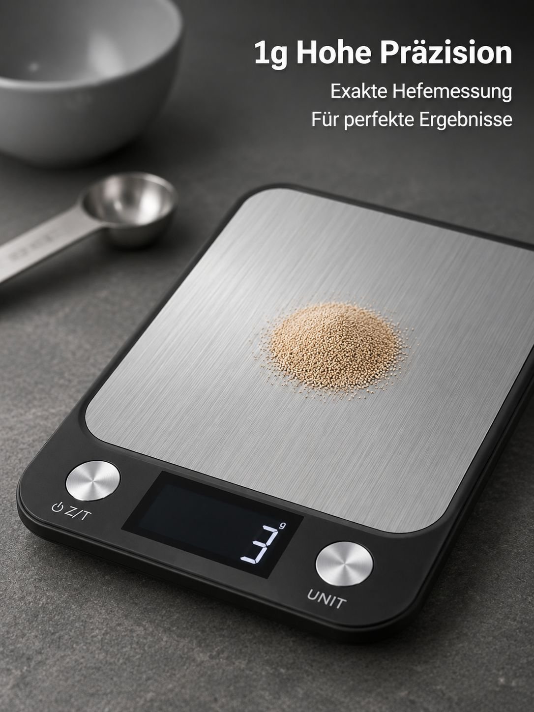 Robuste Küchenwaage mit 5 kg Tragkraft