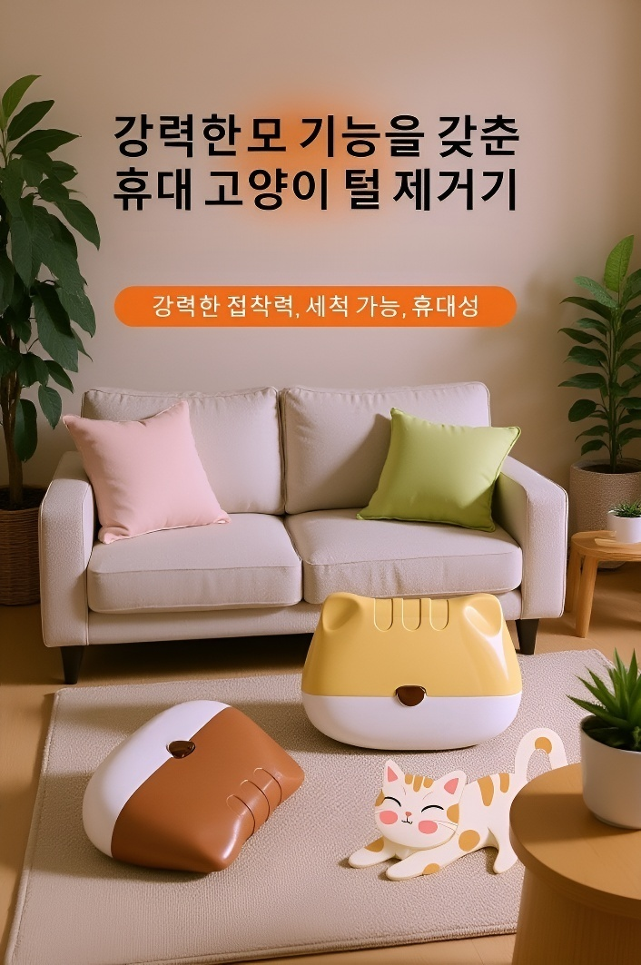 휴대용 비스코스 의류 청소 롤러 제품 전체 이미지