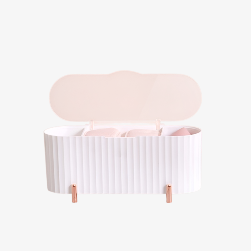 탁상 수납함 화장품 수납 정리 립스틱 면봉 수납함 클렌징 면 파우더 수납함 방진 이쑤시개 수납함