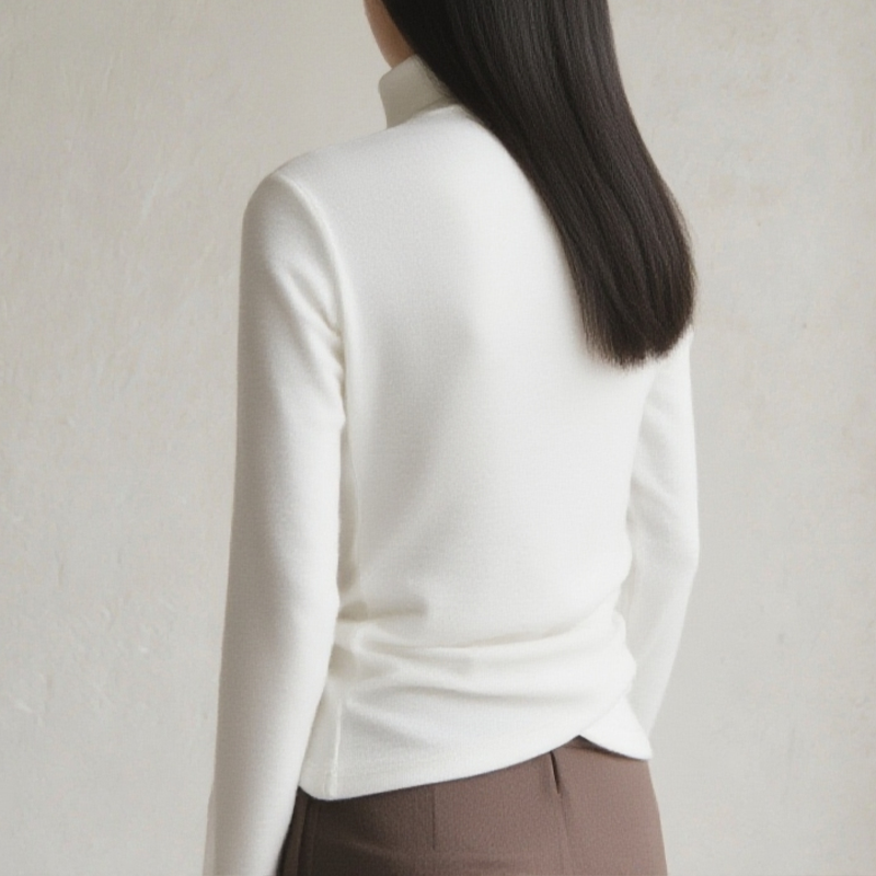 여성 화이트 슬림핏 이너