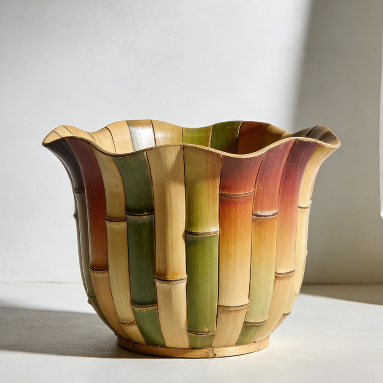 Macetas de bambú natural (paquete de 3)