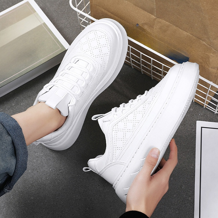 男士休閒鞋春季厚底運動鞋四季透氣小白鞋防滑運動鞋