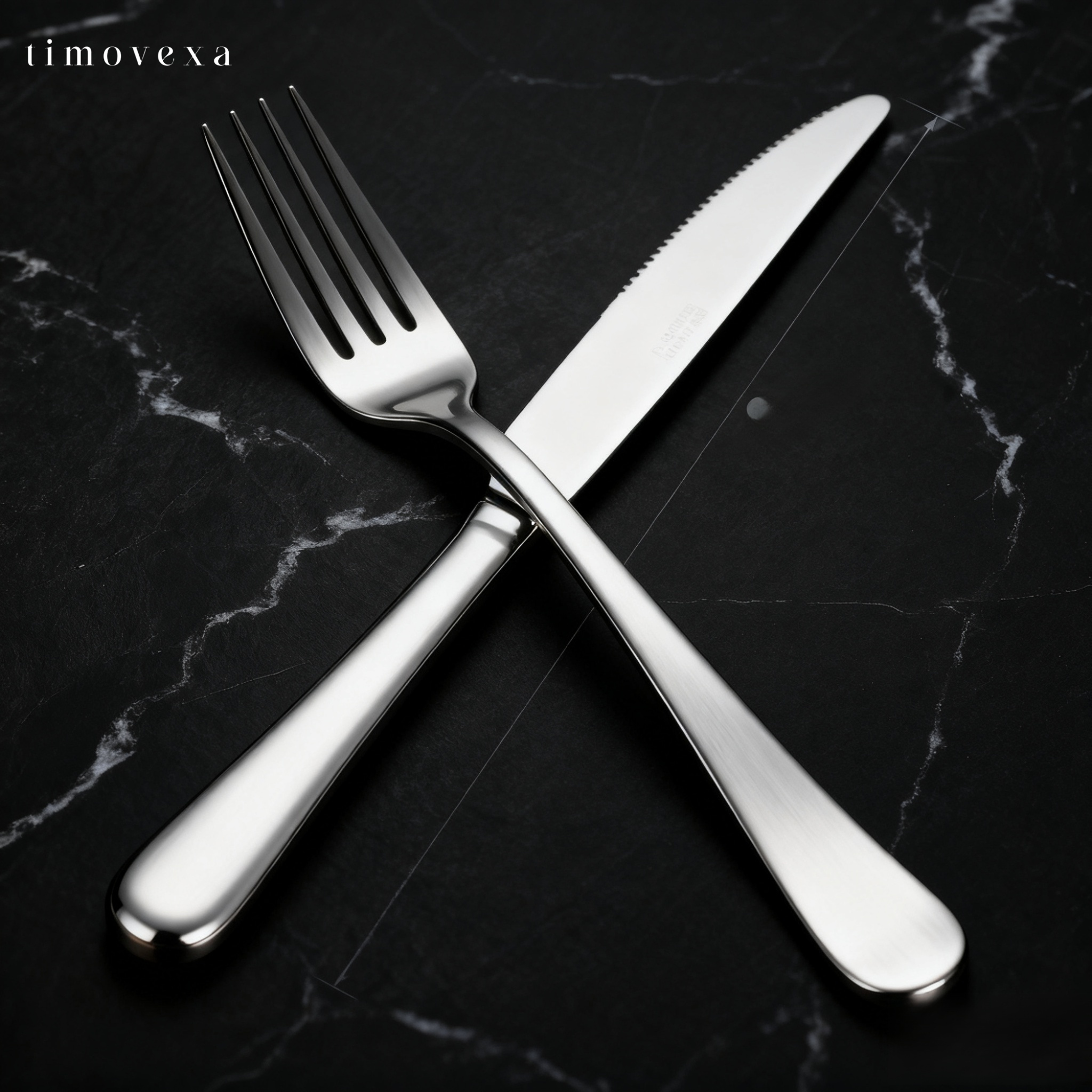 5세트 구성된 스테인리스 식기 세트