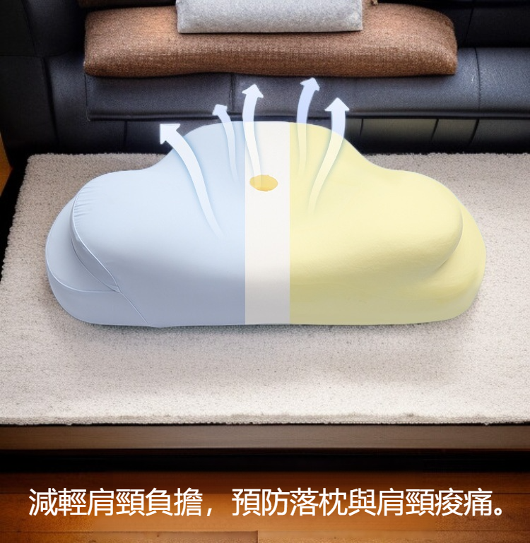 雲朵枕頭柔軟舒適細節特寫
