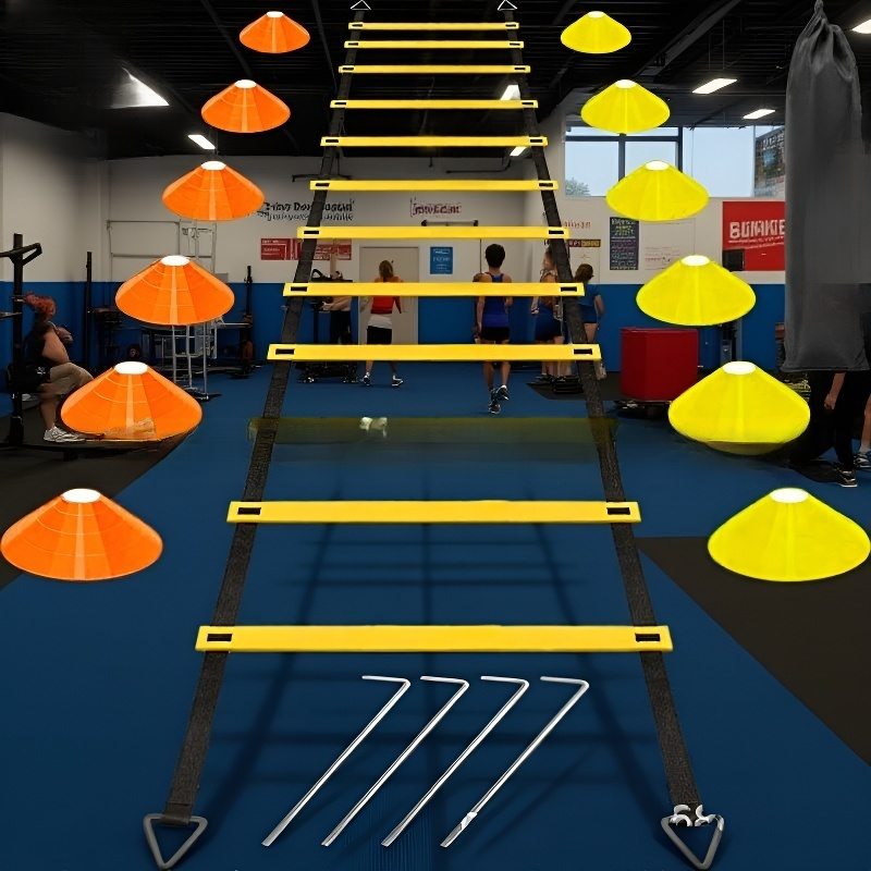 Equipamiento de entrenamiento de fútbol: escalera de agilidad, escalera de velocidad, escalera de re