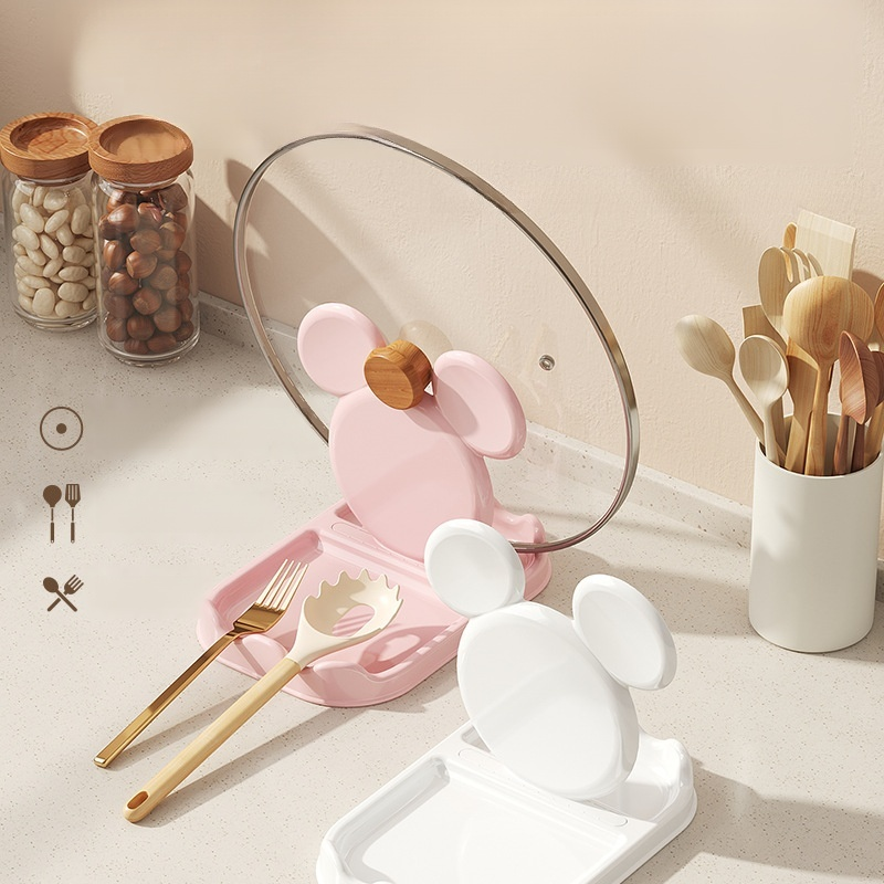 卡通抗菌防霉鍋蓋收納架