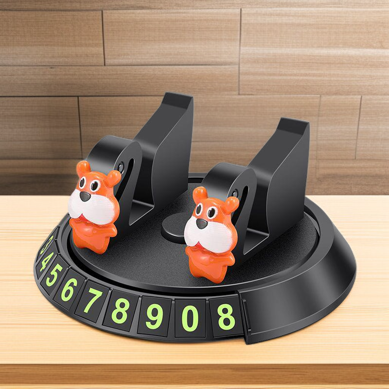 ป้ายเบอร์โทรขยับรถแบบชั่วคราว พร้อมที่วางโทรศัพท์ในรถ