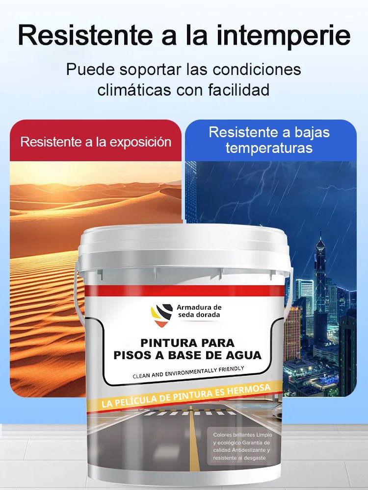Pintura epoxi para suelos al agua - Superresistente al desgaste
