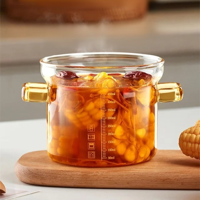 Olla de cristal para guisar