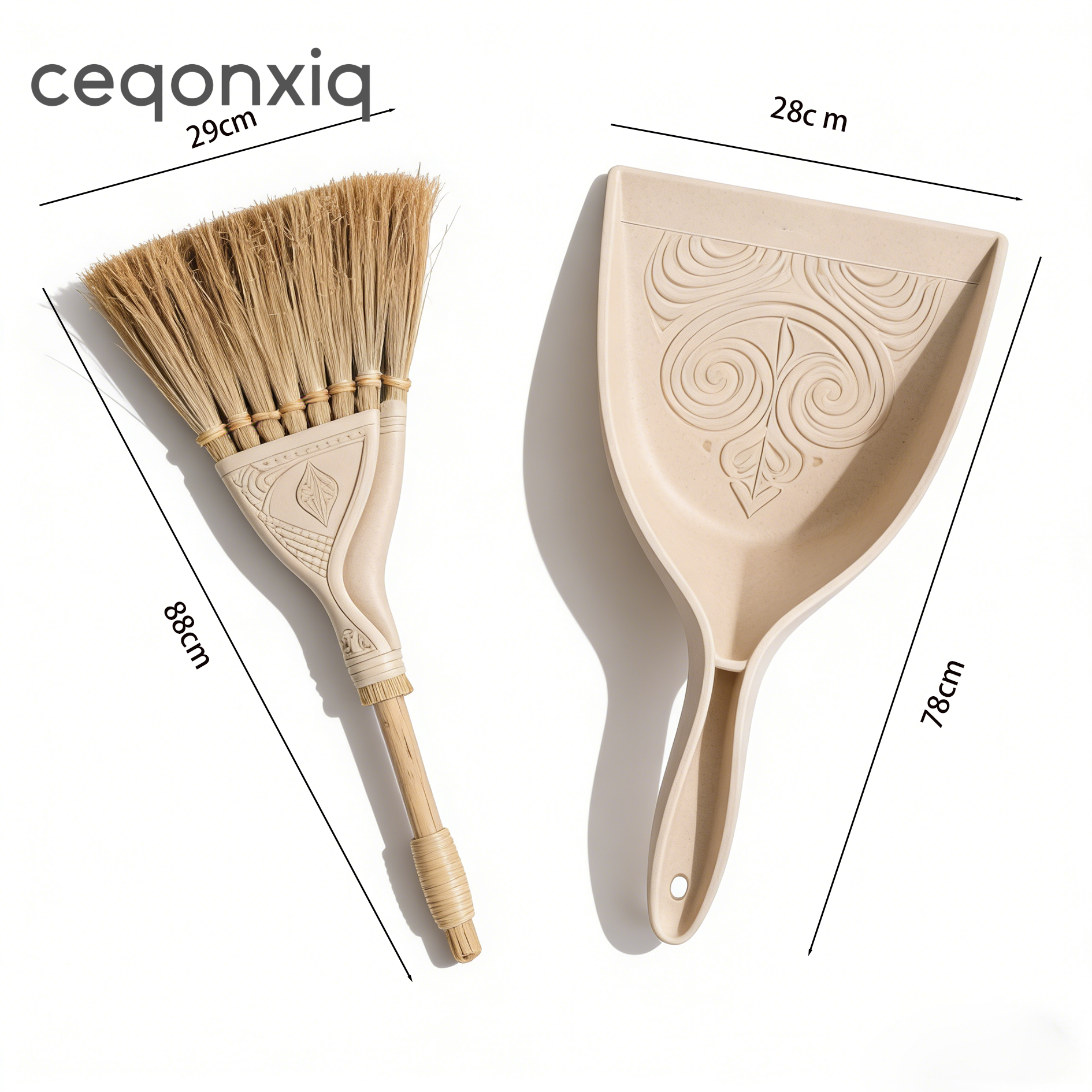 ชุดไม้กวาดและที่ตักฝุ่นสำหรับคอนโดและบ้านขนาดเล็ก