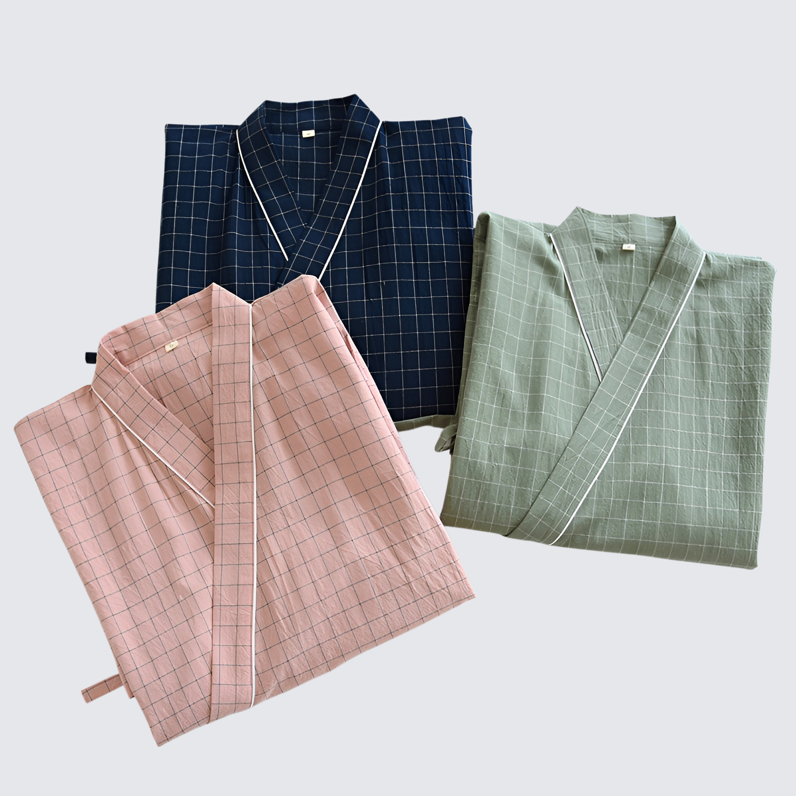 春秋薄款純棉睡衣