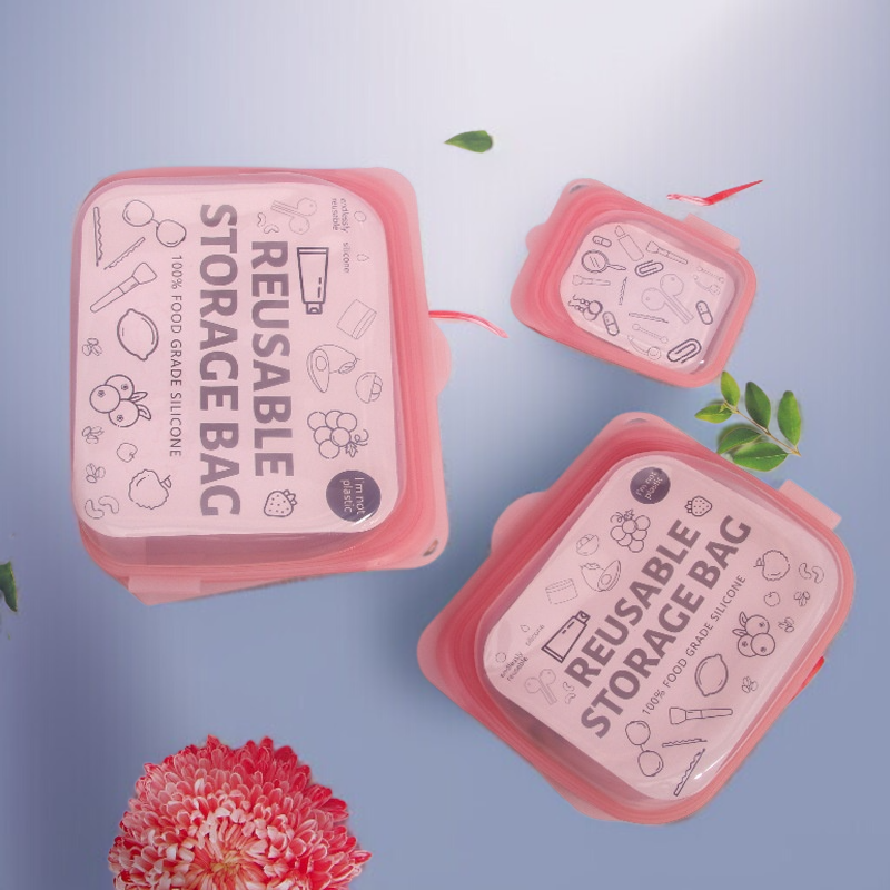 半透明保存袋食品シリコーン鮮度保持袋高温耐性保存袋食品シリコーン密封鮮度保持袋