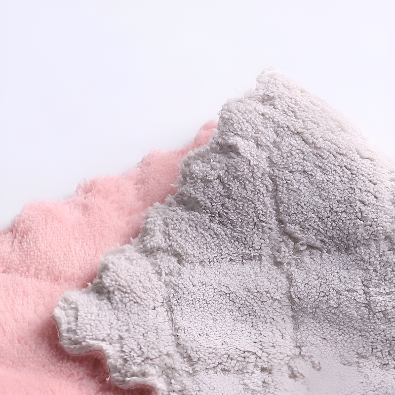 Toalla de limpieza de microfibra de coral