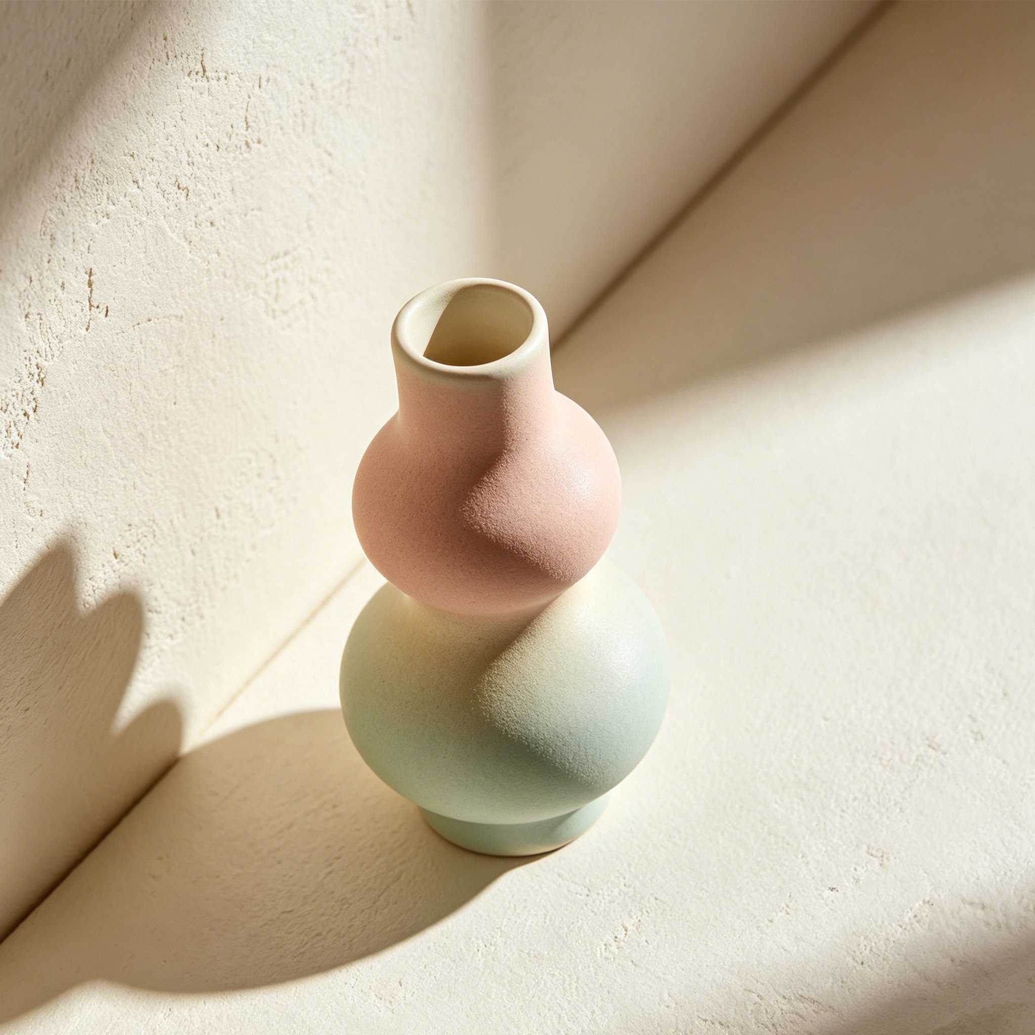 Ręcznie malowane ceramiczne wazony (2 sztuki)
