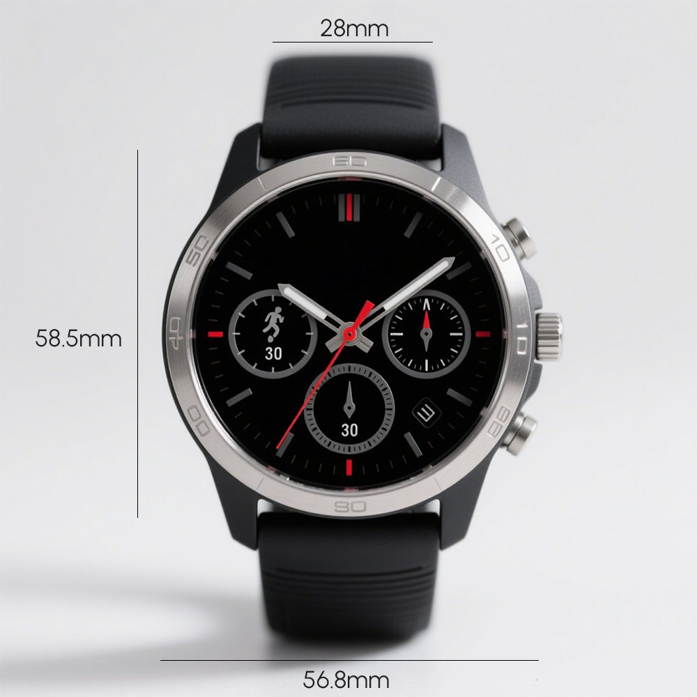 Odolné titanové hodinky na zápěstí muže