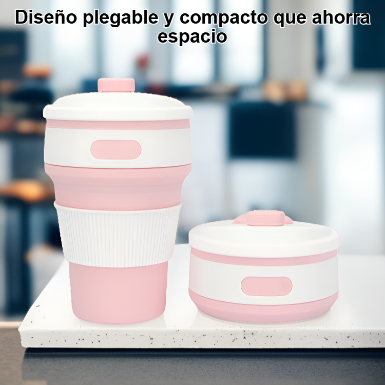 Botella de agua plegable de silicona