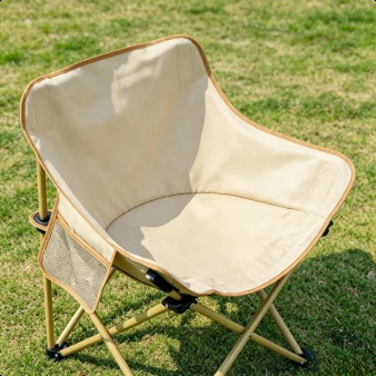 Durable carbon steel camping table and foldable chair