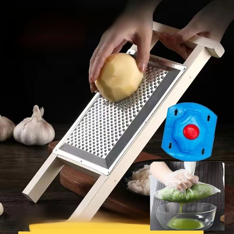 Stainless steel potato grinder