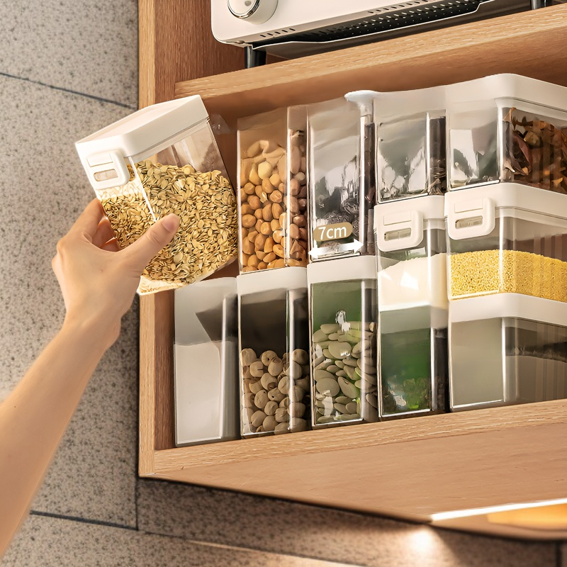食品グレードの密封瓶プラスチック厚手透明収納ボックススナック収納瓶穀物収納瓶