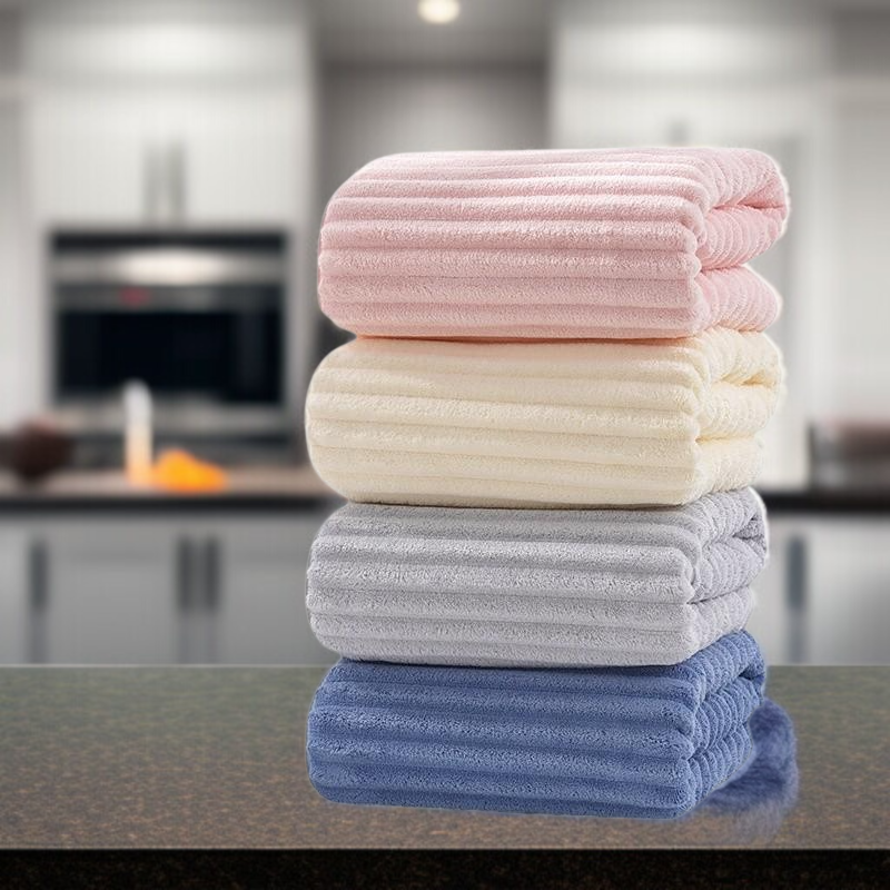 캔디바 코럴 타올 소프트 도톰 초강력 흡수 불완전한 털 가정용 타올