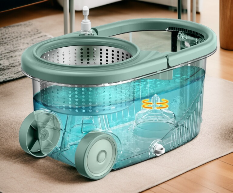 耐食トロリー付きモップバケツ