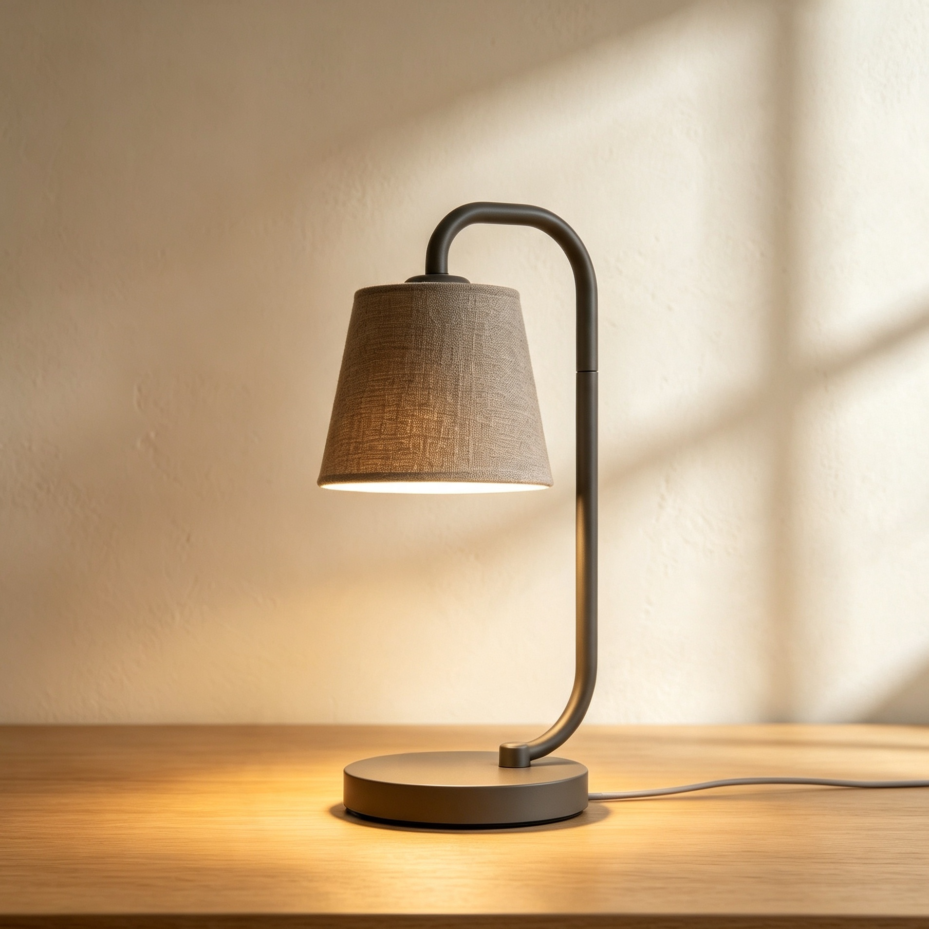 Fabric curved pole desktop lamp (2 pieces)