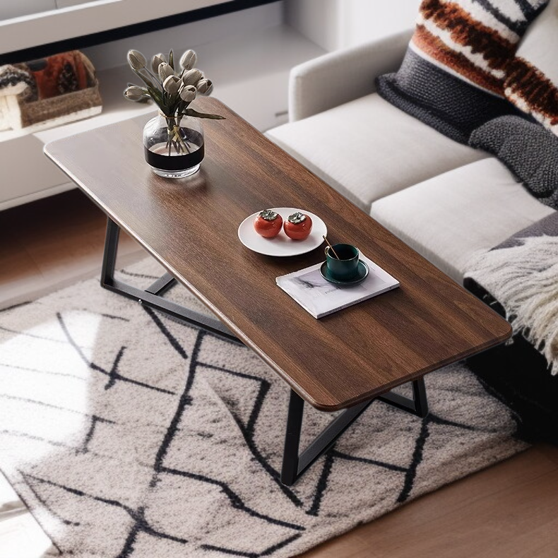 거실용 원목 직사각형 낮은 테이블