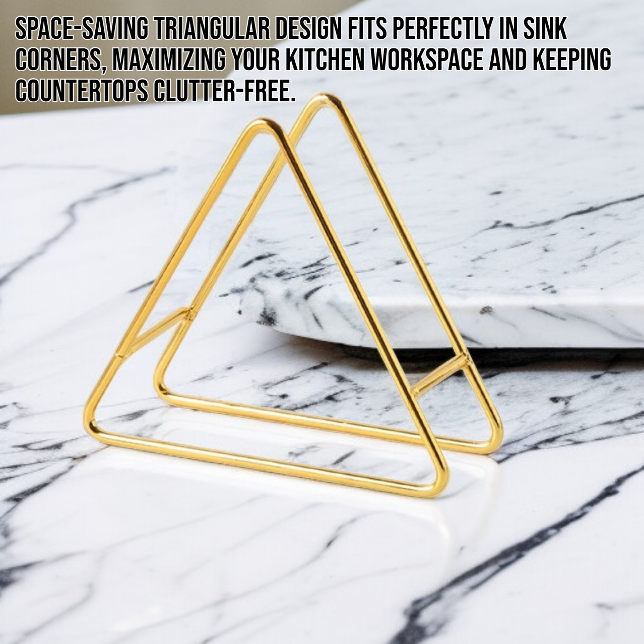 Multifunctional triangular drain rack for kitchen