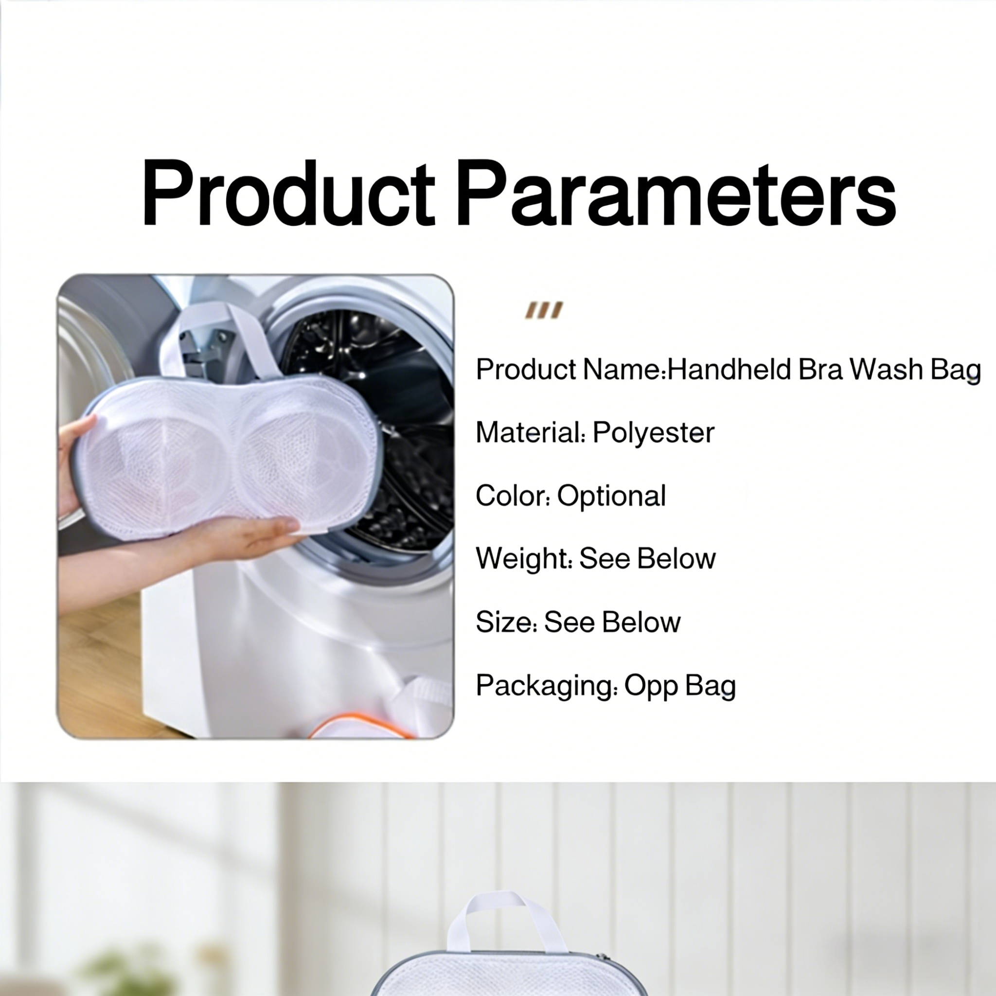 Thick Mesh Bra Laundry Bag for Washing Machine – Anti-Deformation Household Wash Bag