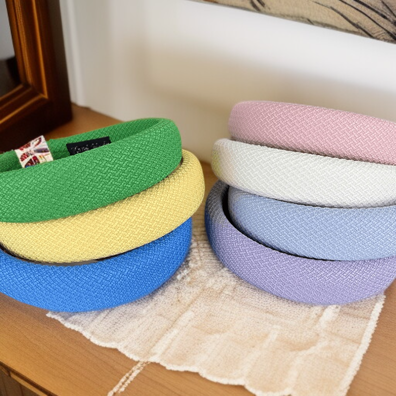 レディース用カラフルスポンジヘアバンド 洗顔・メイク・スキンケア・シャワーに最適