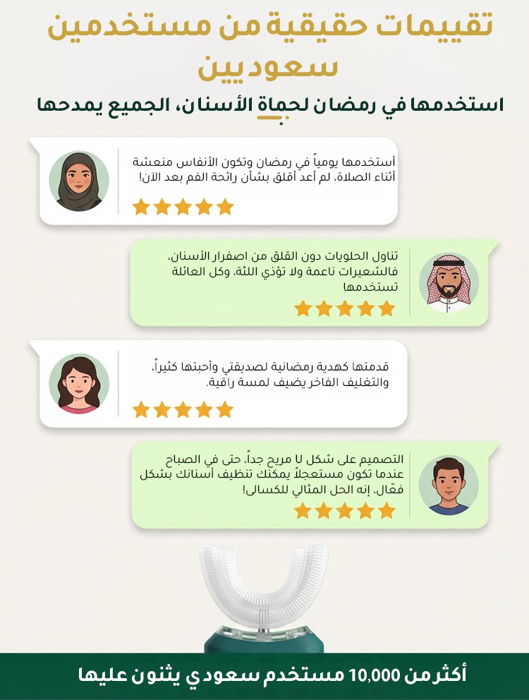 فرشاة أسنان كهربائية مبتكرة مع وظيفة تبييض الأسنان، مناسبة لجميع أفراد الأسرة استخدامها