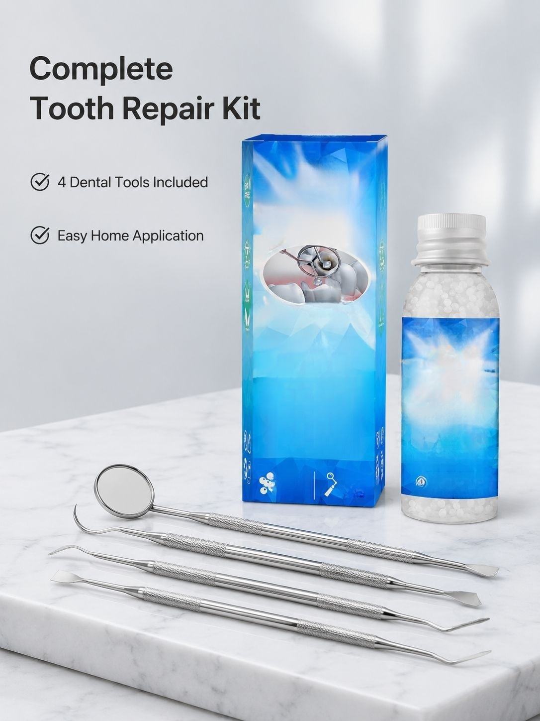 Denture Fix Gel Temporary Fillings Party Makeup Shaping Set