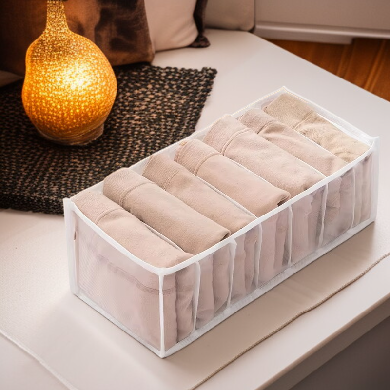 Caja organizadora de cajones para ropa interior, calcetines y ropa