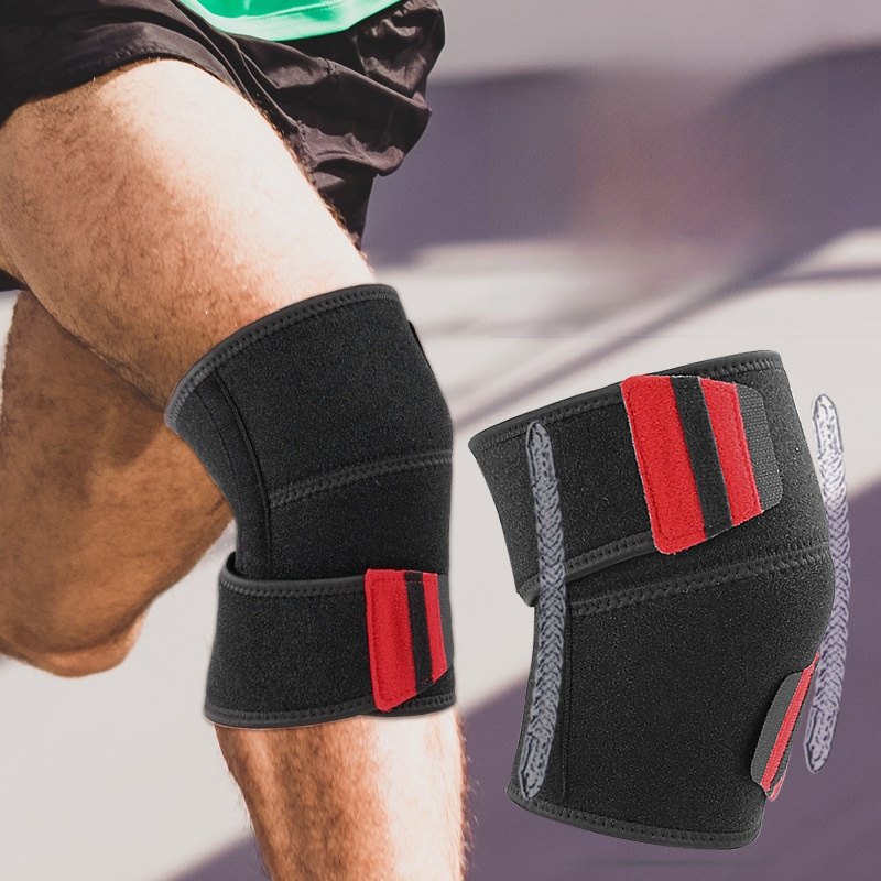 Sports compression shock-absorbing self-adhesive patellar knee brace