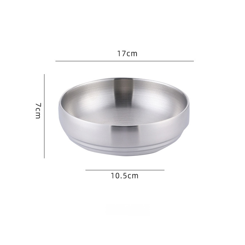 Bol à nouilles froides en acier inoxydable à double paroi