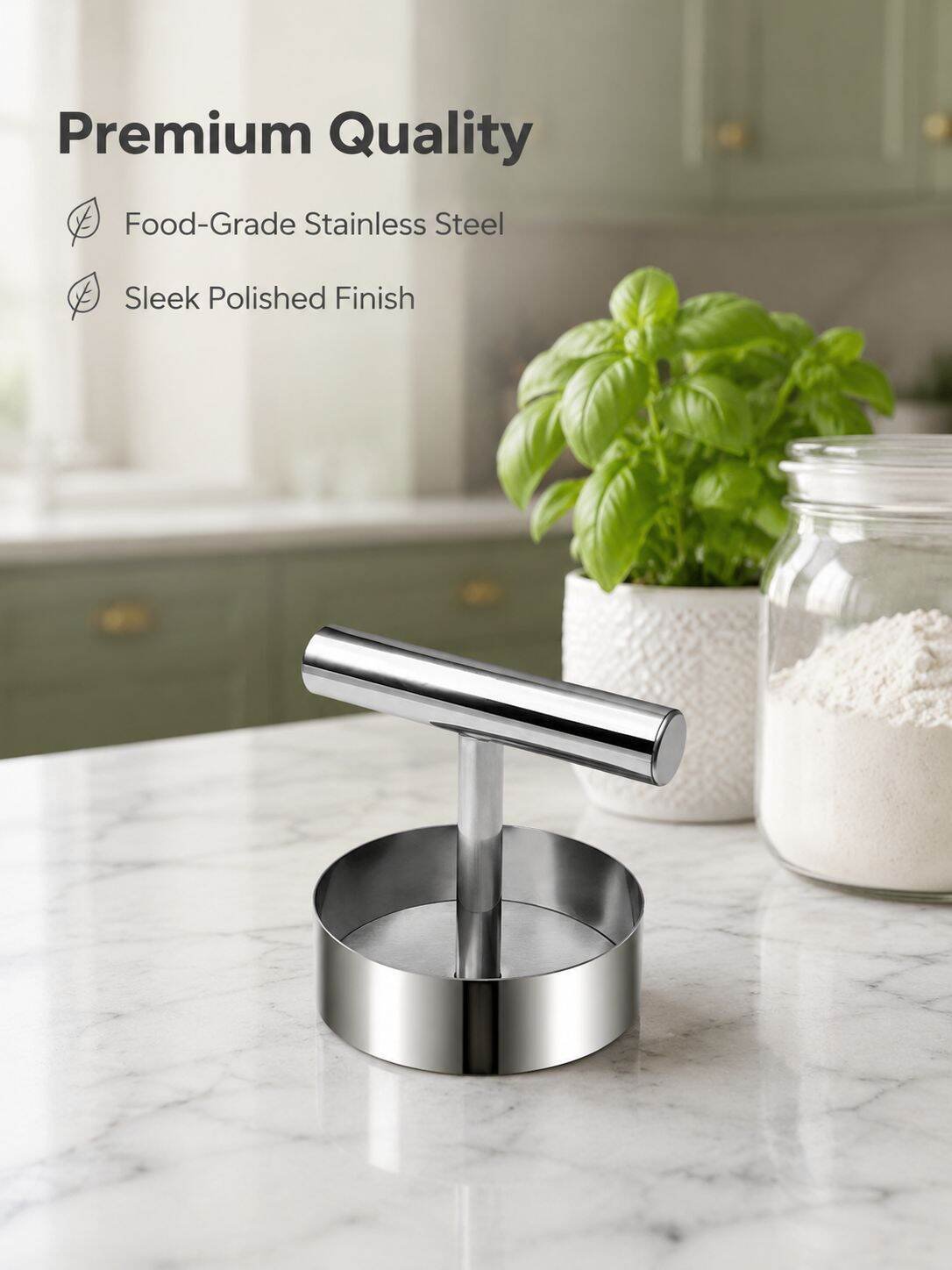 Stainless Steel Round Cake Press