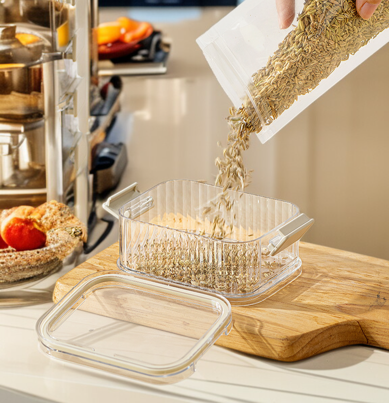 투명 디자인의 식품 등급 보관 용기