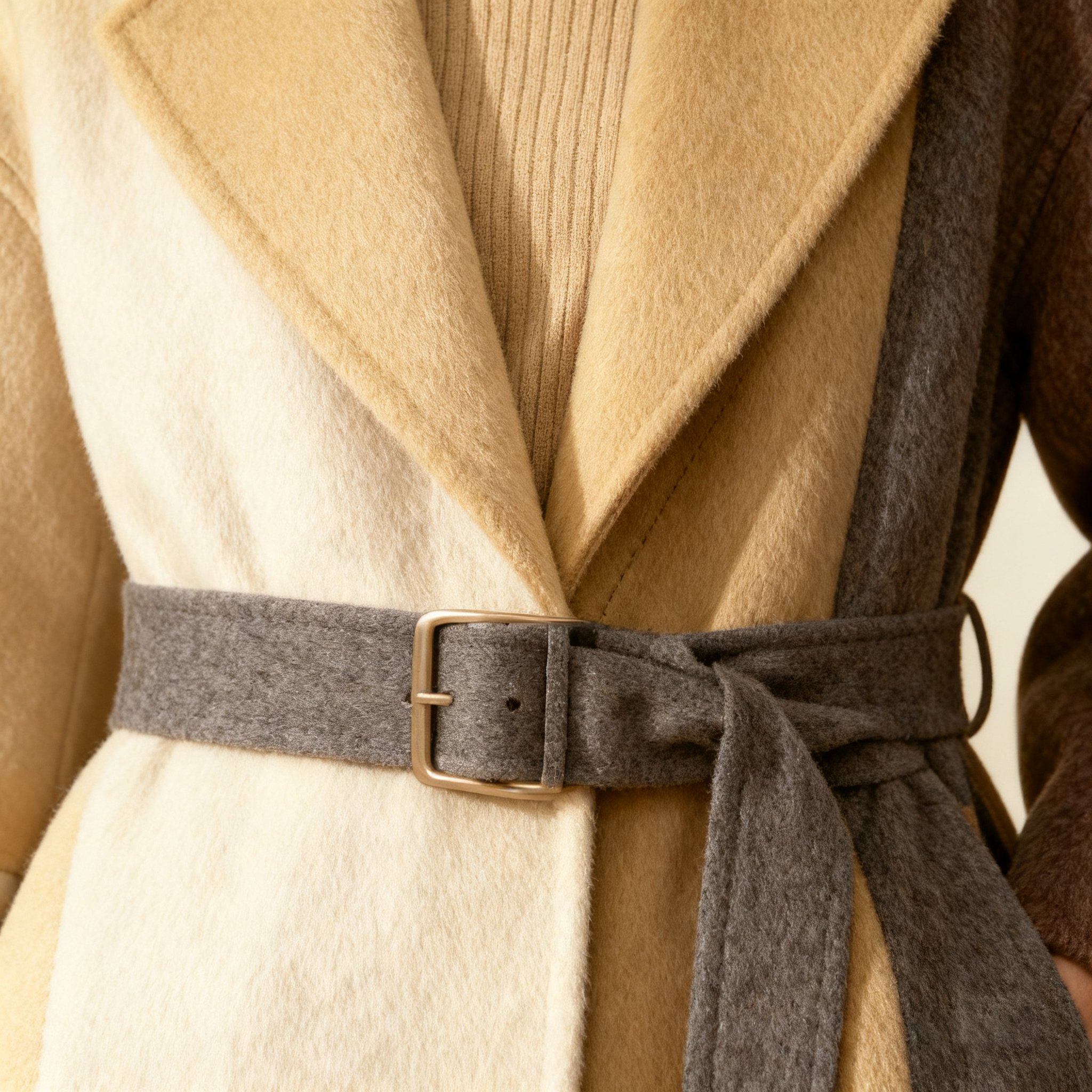 부자 느낌 울 롱코트