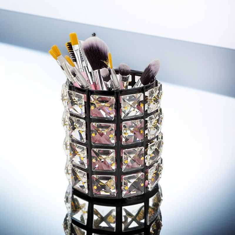 인기상품 크리스탈 펜홀더, 원형 탁상용 수납장, 메이크업 브러시 홀더, 메이크업 브러시 수납 펜홀더