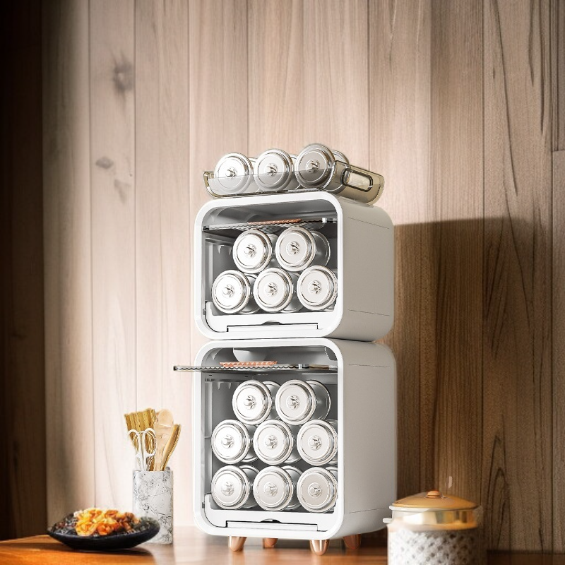 뚜껑이 있는 다기능 다층 수납함