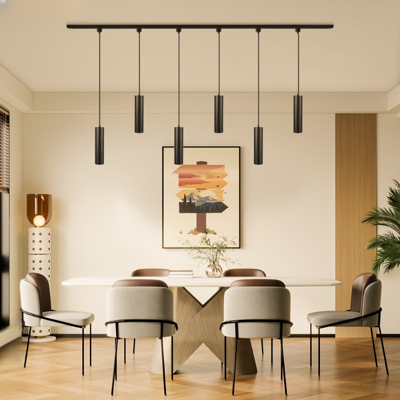 シンプルデザインの現代シャンデリア