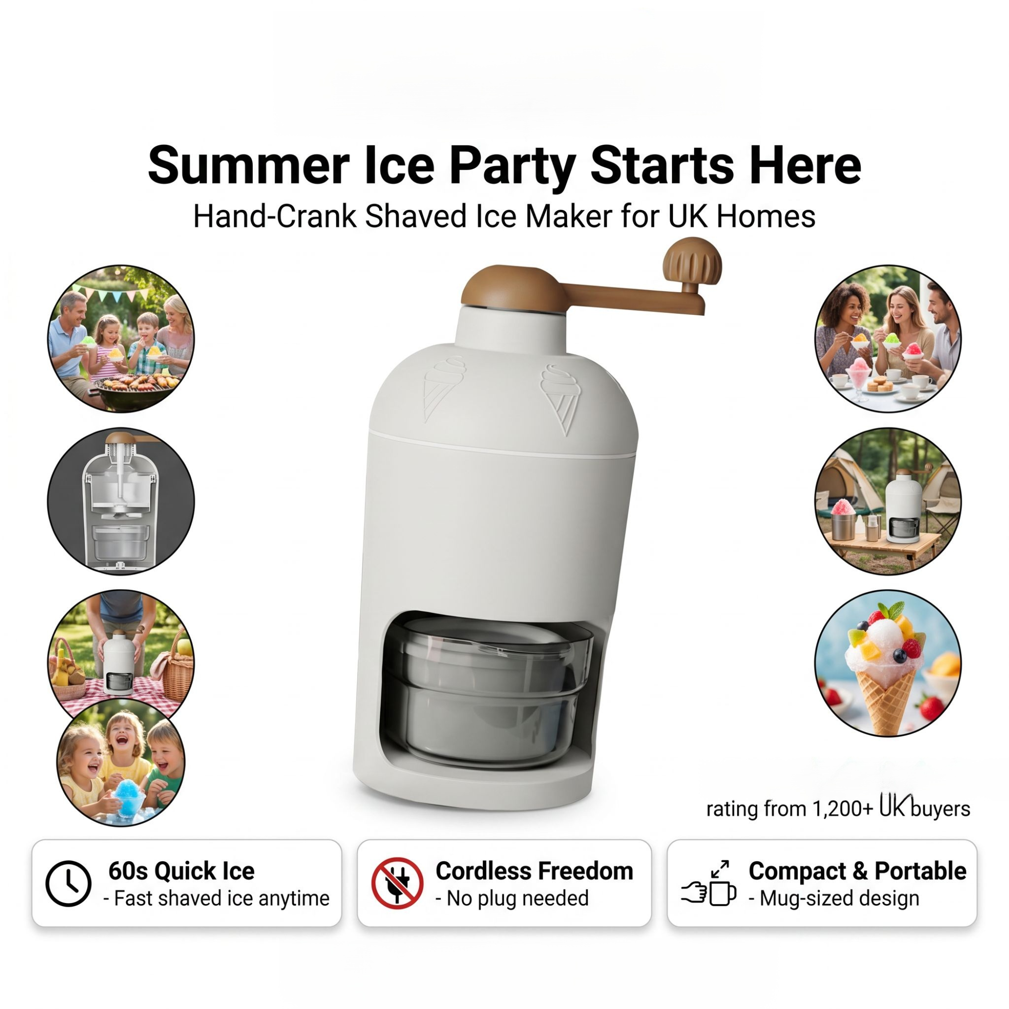 Manual Ice Crusher for Home Use