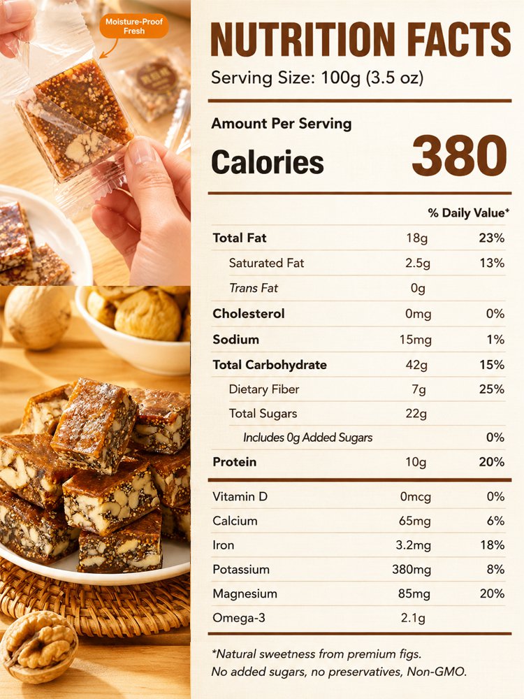 【Only 21 days of sales per year】 Premium California Fig, Walnut & Sesame Superfood Bites