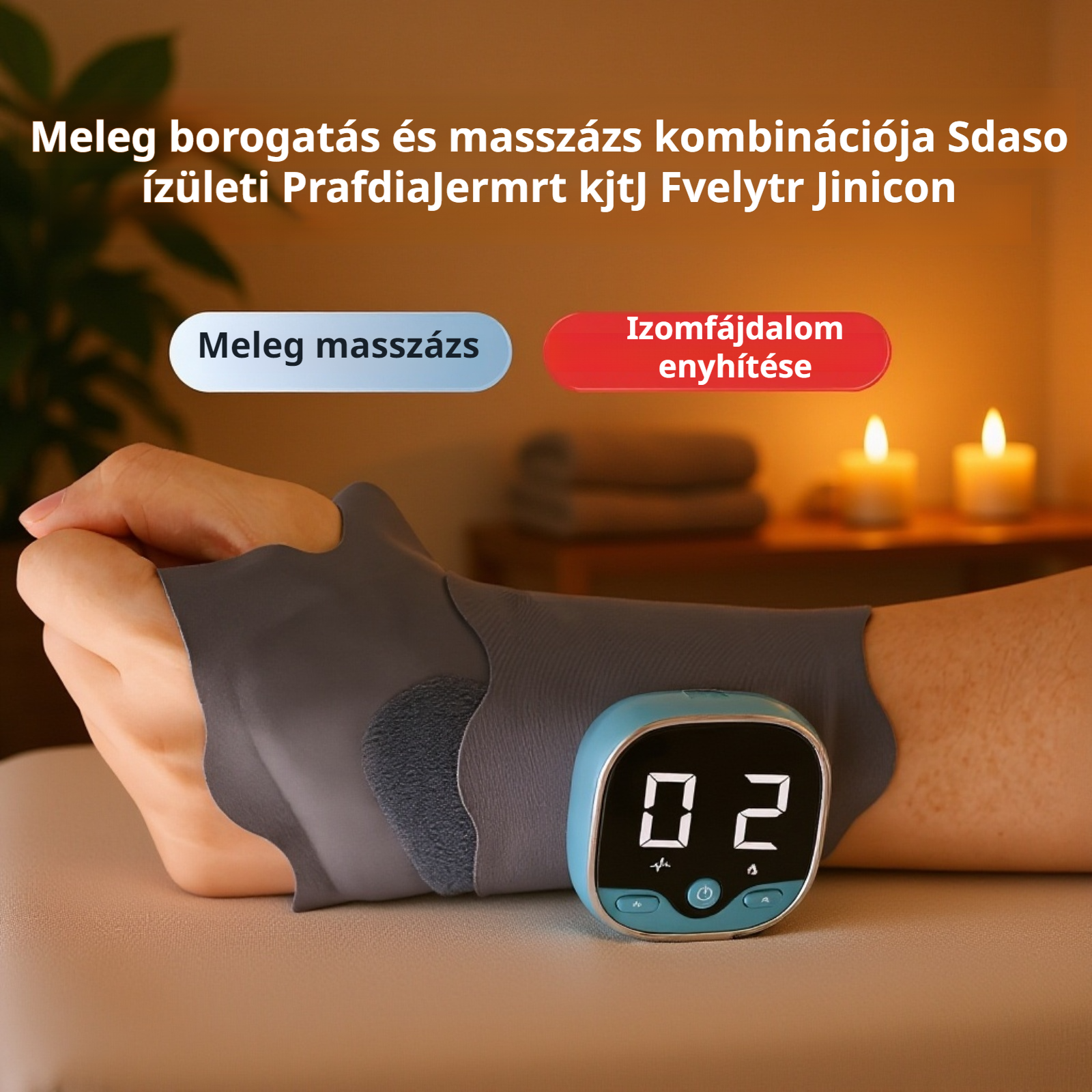Elektromos csuklómelegítő és masszírozó, ínhüvelygyulladás elleni eszköz
