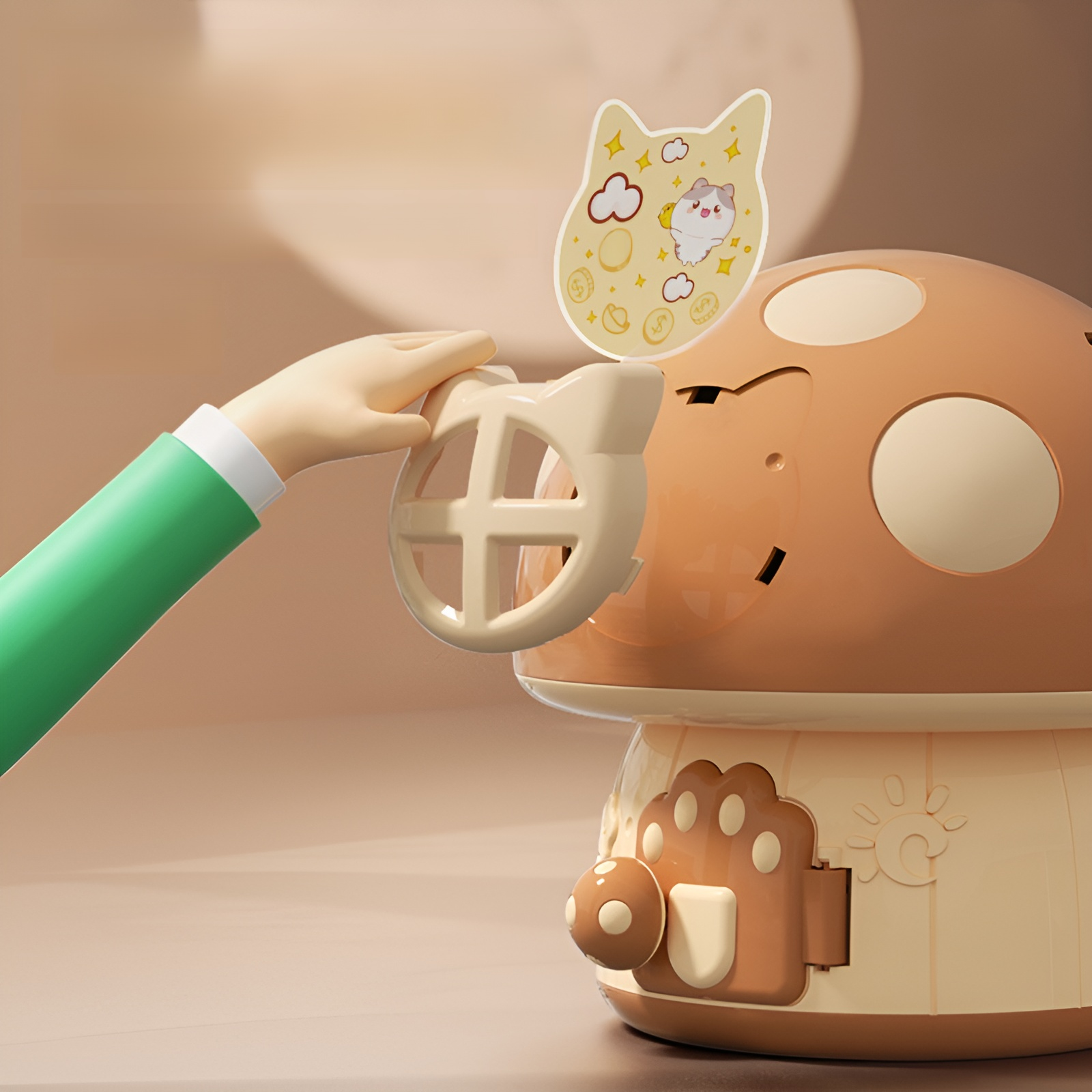 Children's Mushroom House Piggy Bank