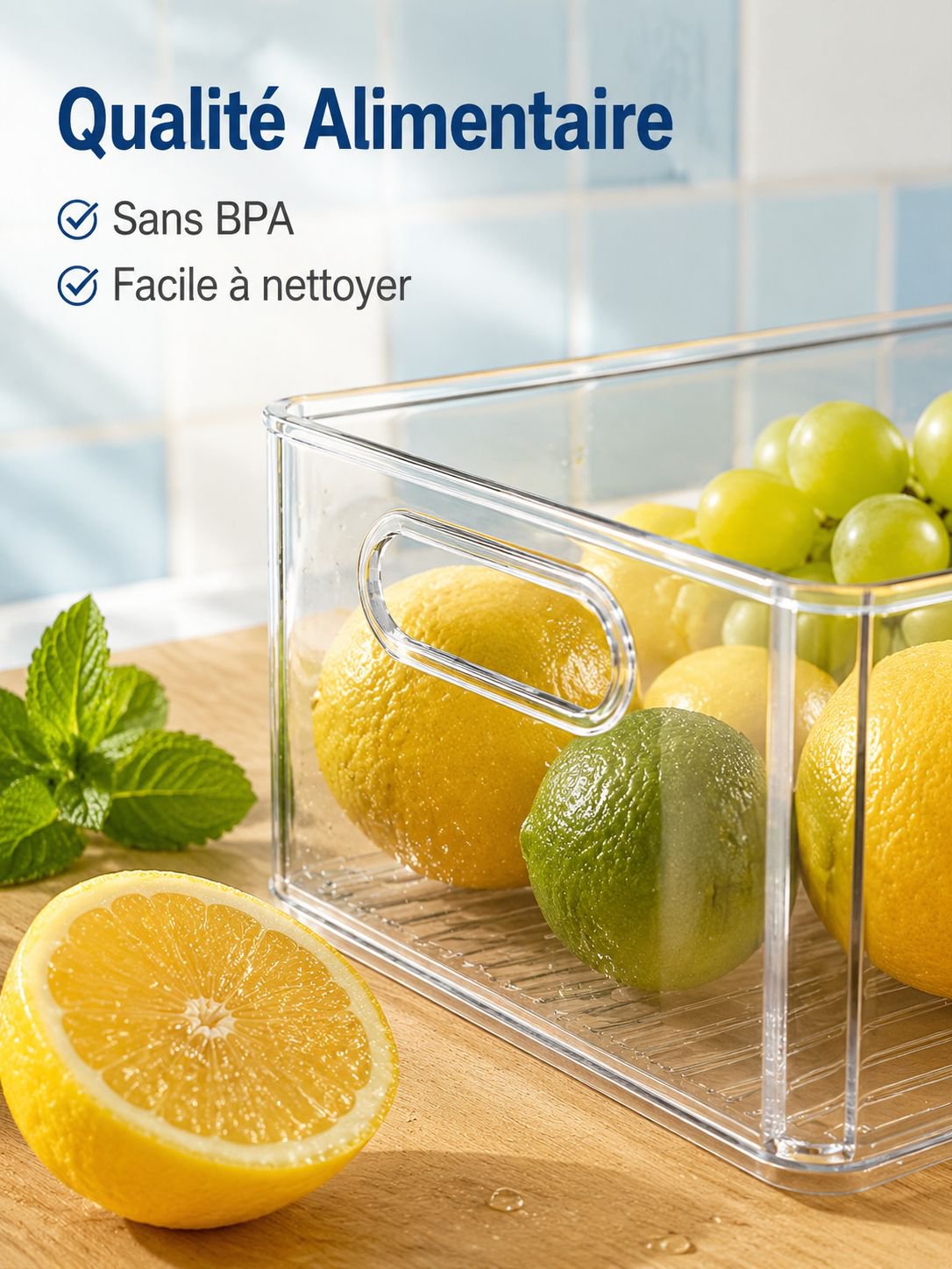 Organisateur multifonction pour réfrigérateur, boîte de rangement pour œufs, fruits et légumes