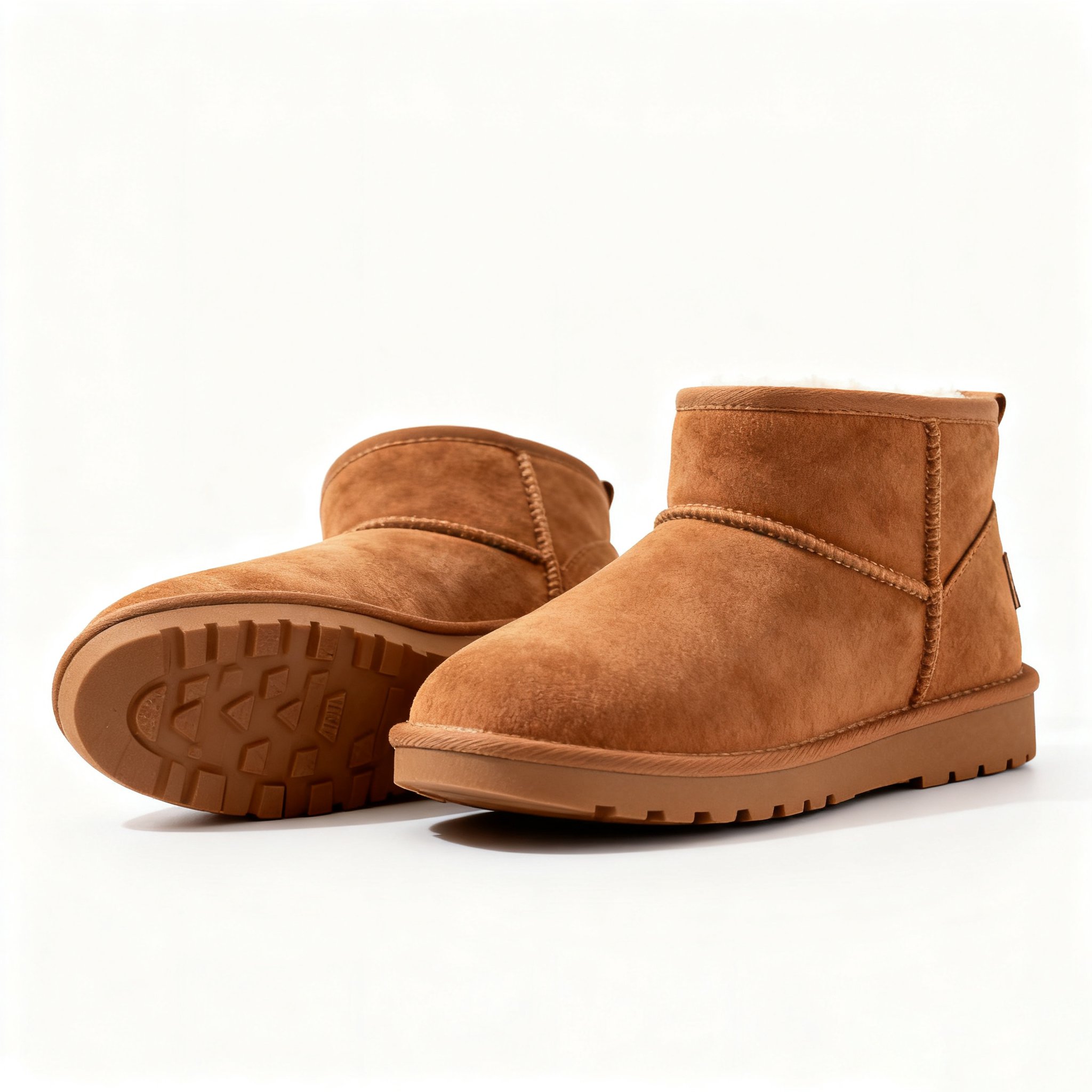 브라운 스노우 부츠 캐주얼 면화 신발