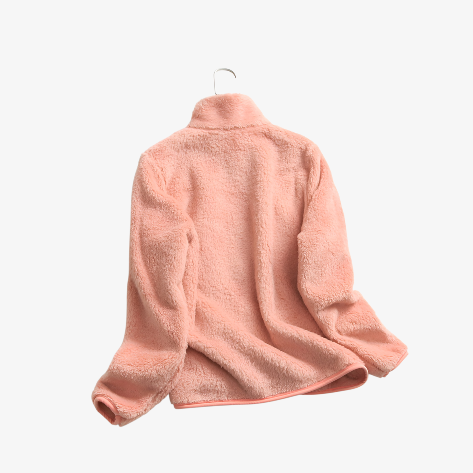 【Brelia-jp】男女兼用両面ロングフリース裏地コート、秋冬スタイル、コーラルフリースの裏地付きフリースジャケット、暖かくて厚みがあります。